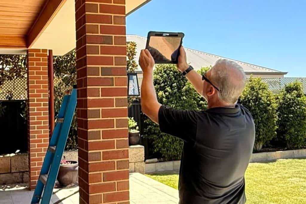 Mike Weckman - Owner personally conducting Building Inspection in Perth